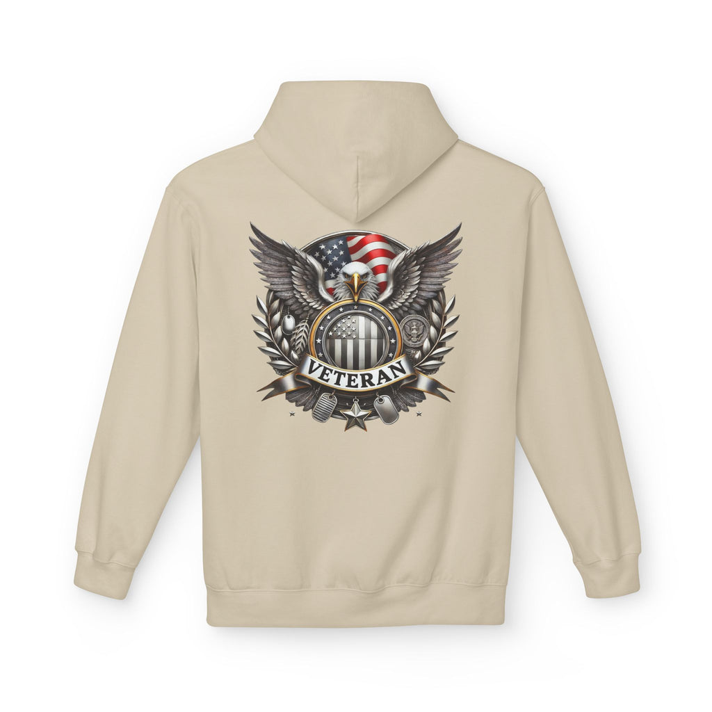 American Flag Eagle Veteran Hoodie | Patriotic Military Emblem