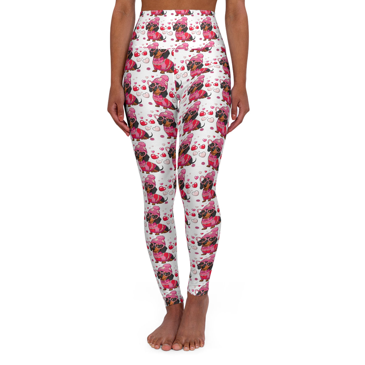 High Waisted Yoga Leggings (AOP)