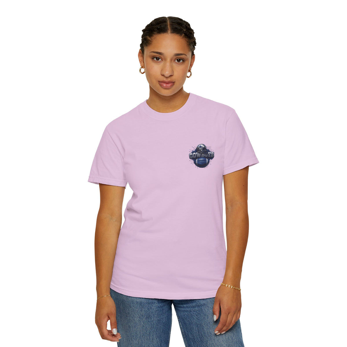 Dallas Cowboys Football T-Shirt — Team Helmet & Ball Logo Tee