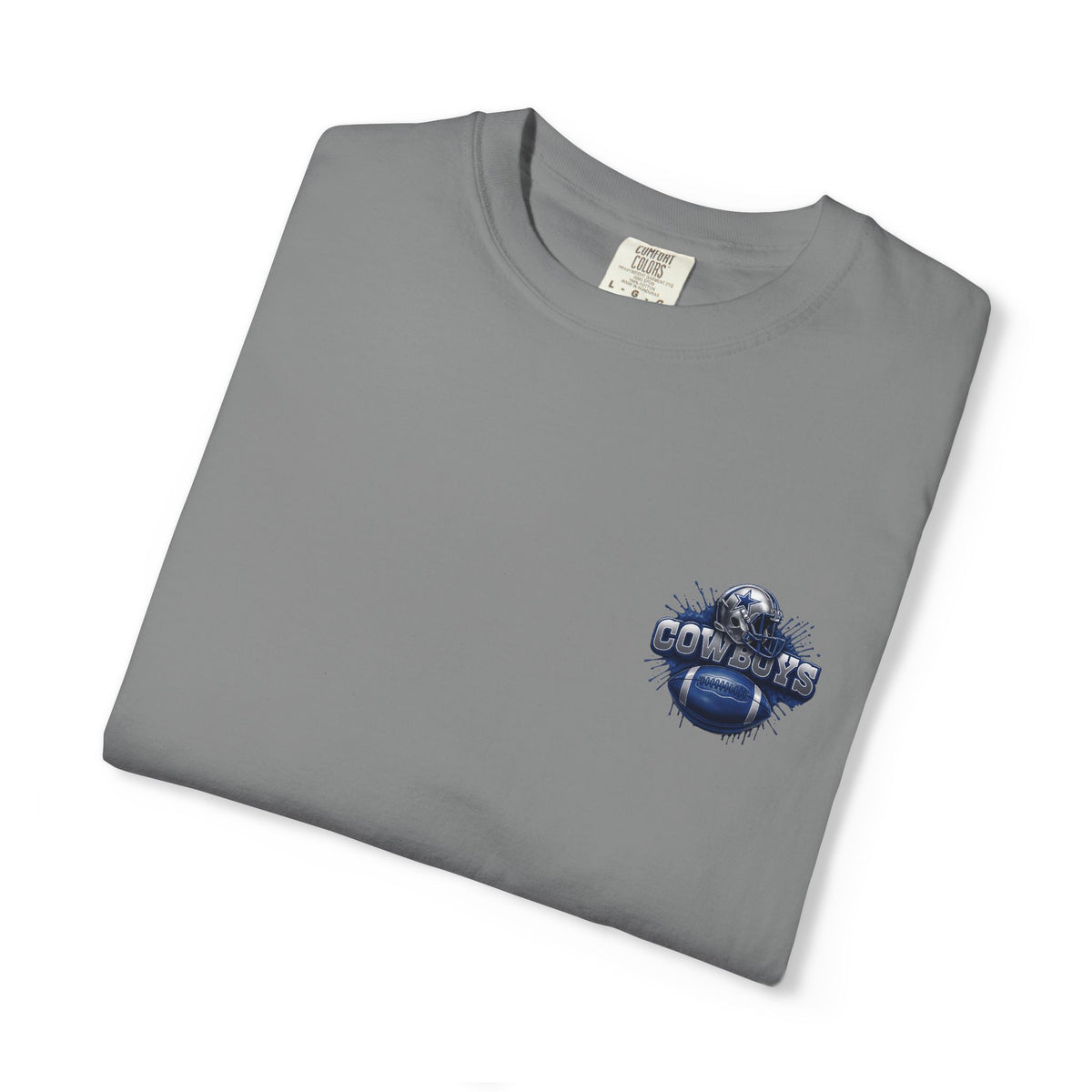 Dallas Cowboys Football T-Shirt — Team Helmet & Ball Logo Tee