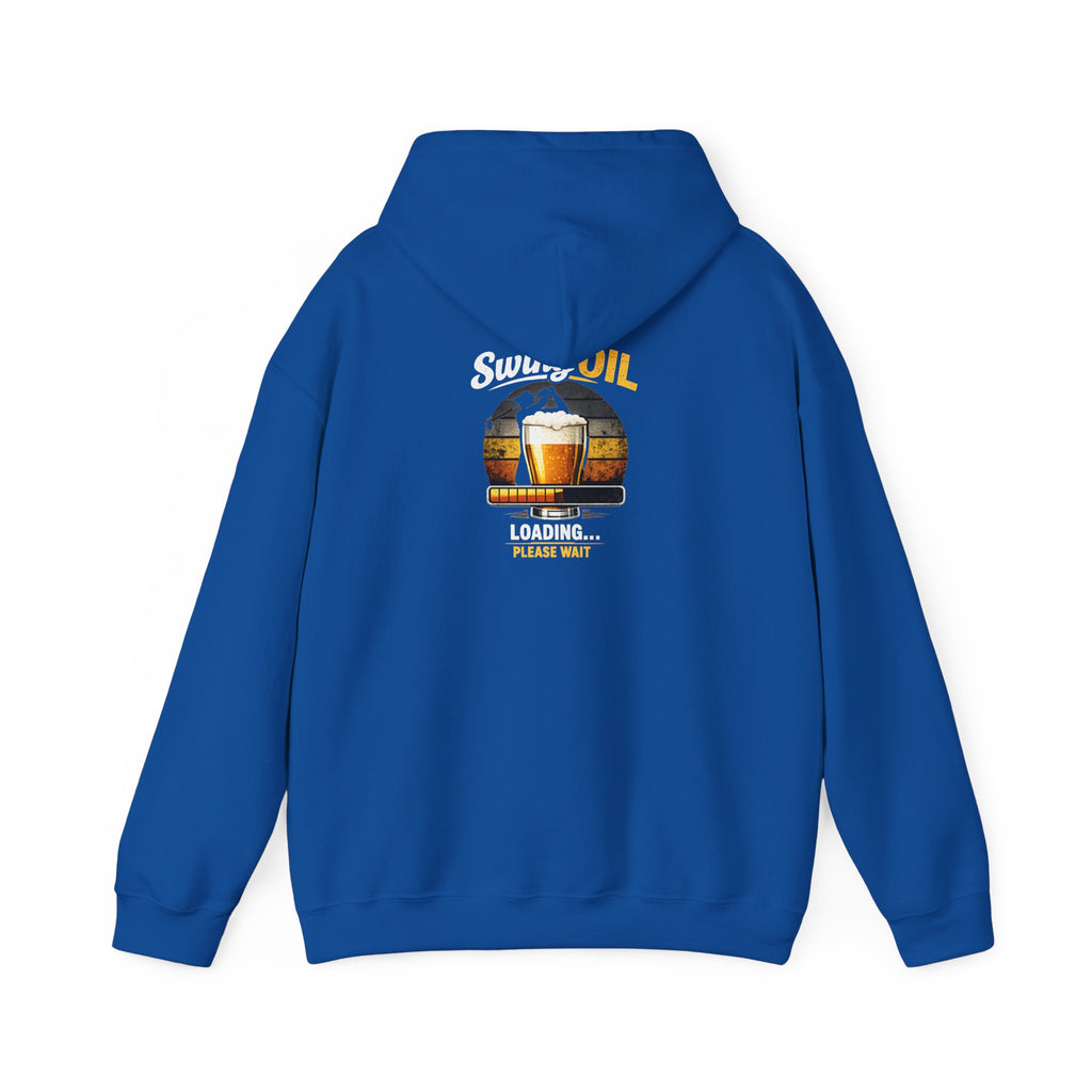 Swing Oil Logo Hoodie | Brewery Pint Graphic, Vintage Taproom Emblem