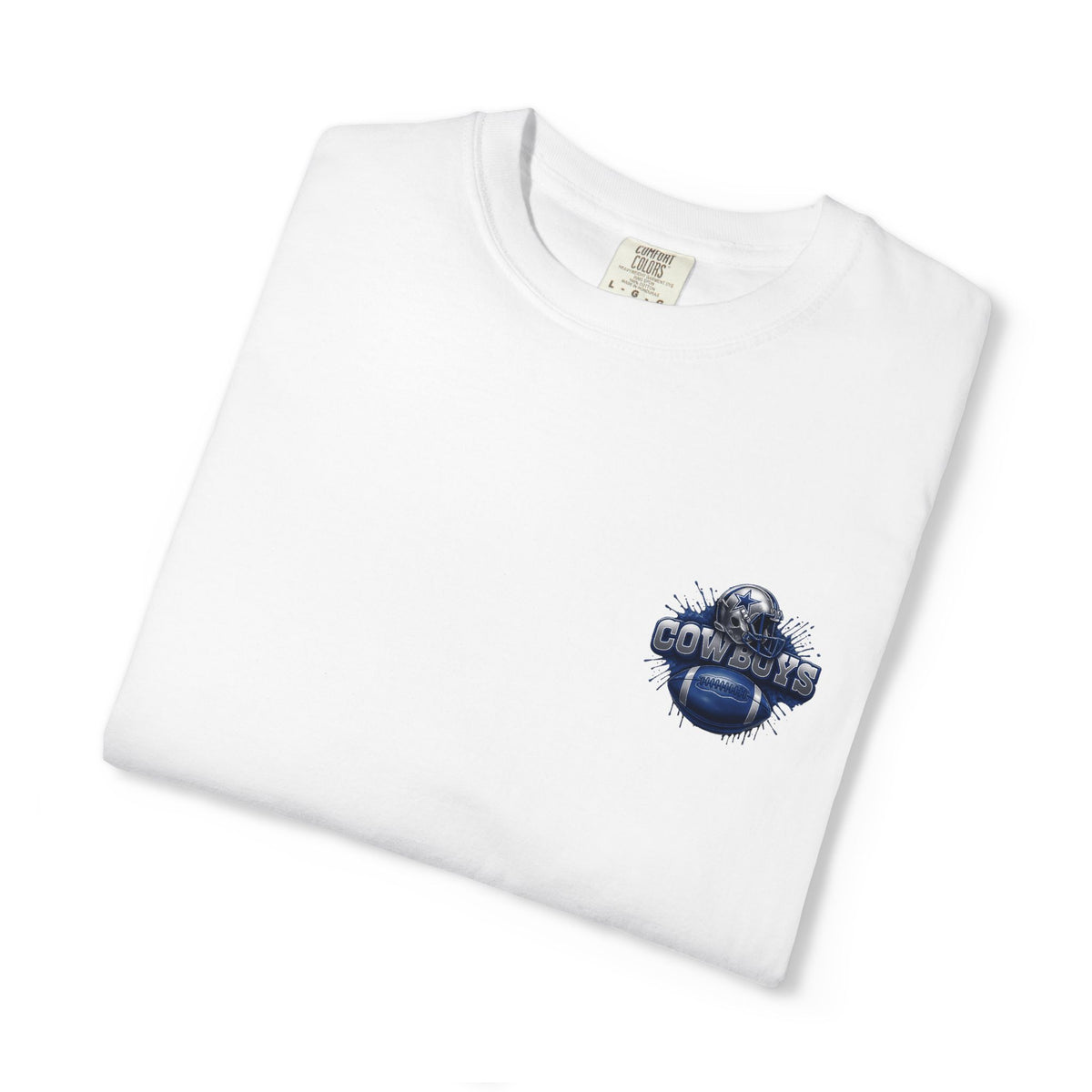 Dallas Cowboys Football T-Shirt — Team Helmet & Ball Logo Tee