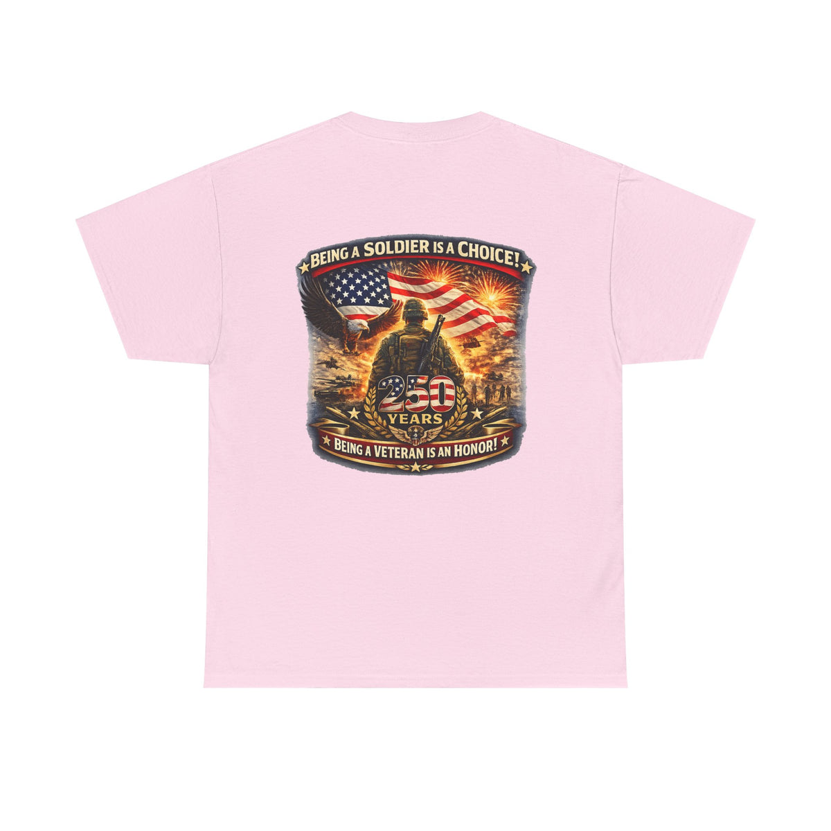 Being a Soldier Is a Choice Veteran Memorial T-Shirt | Military Patriotic USA Flag