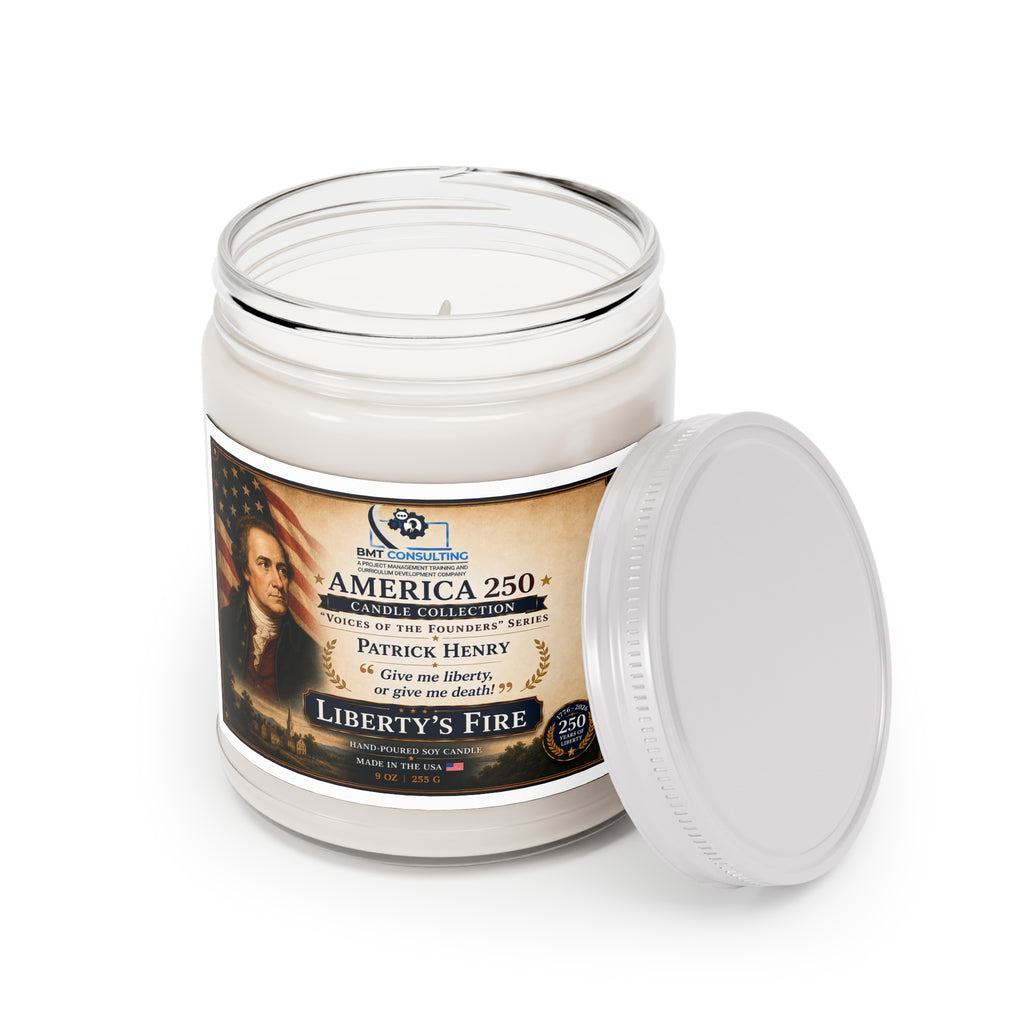 Liberty's Fire Patrick Henry Candle 9oz Soy Candle