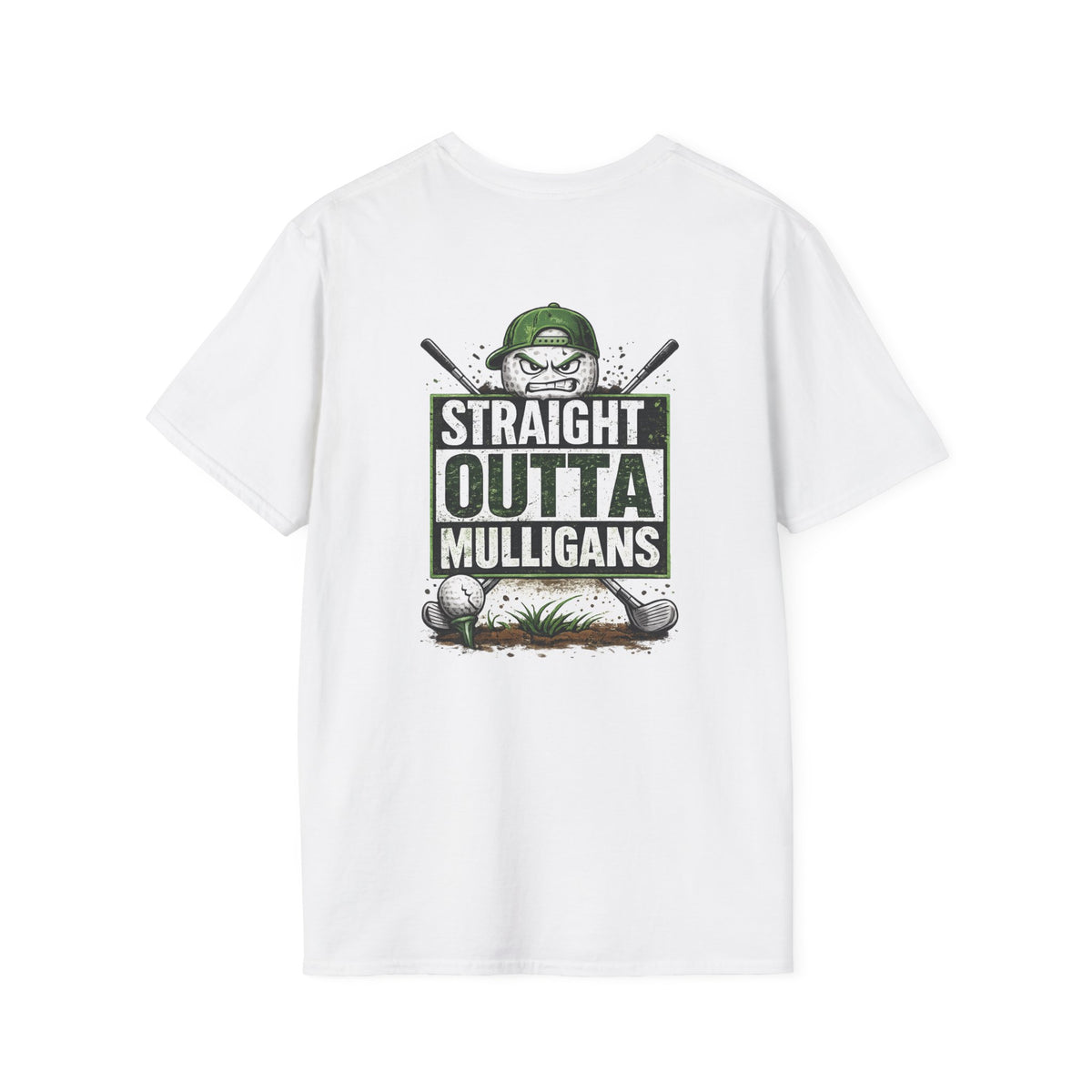 Straight Outta Mulligans T-Shirt | Golf Mulligan Funny Golfing Tee