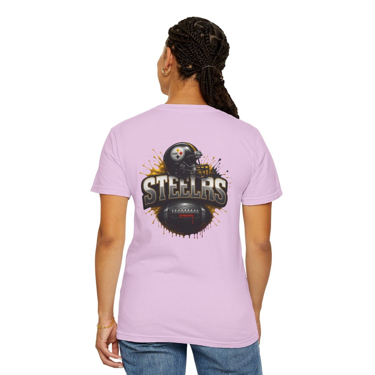 Steelers Graphic T-Shirt — Retro Helmet & Splash Logo