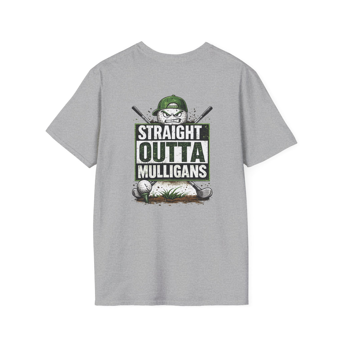 Straight Outta Mulligans T-Shirt | Golf Mulligan Funny Golfing Tee
