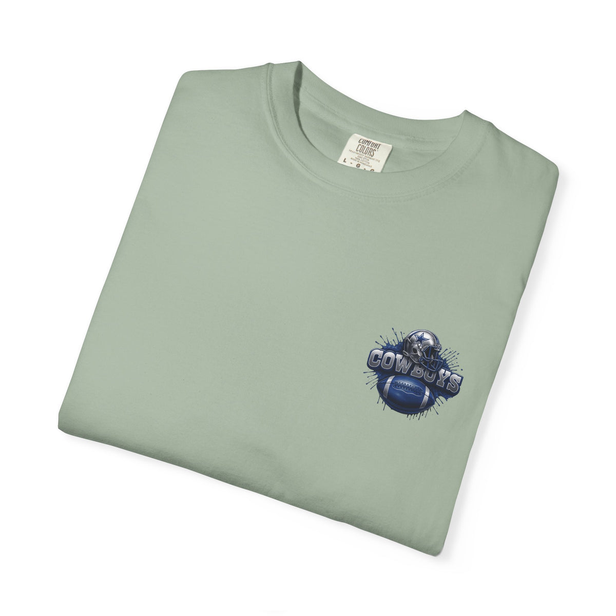 Dallas Cowboys Football T-Shirt — Team Helmet & Ball Logo Tee