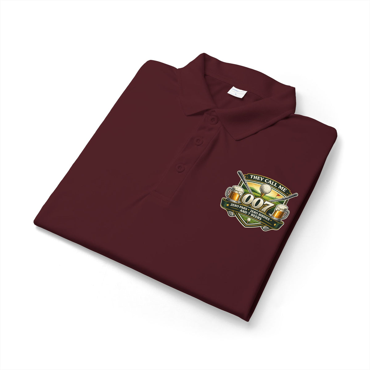 007 Racing Shield Polo — Lightweight Logo Golf & Team Polo