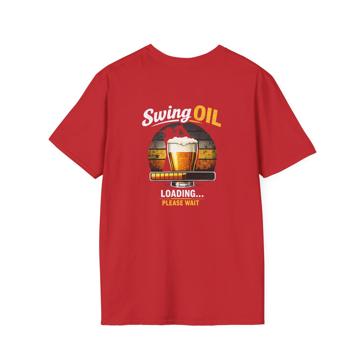 Swing Oil Company T-Shirt | Vintage Brewery Logo, Beer Glass Illustration