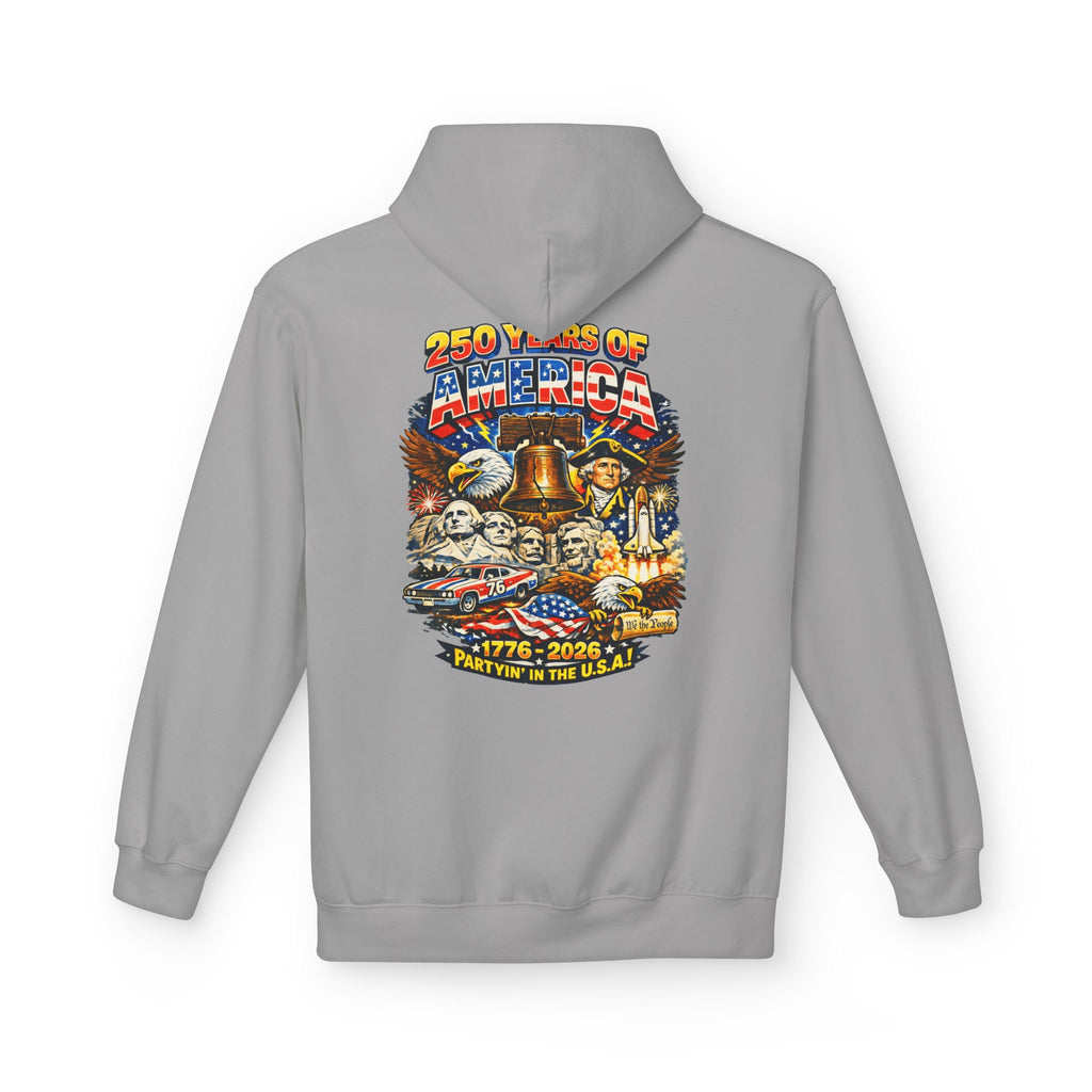 250 Years of America Hoodie | 1776-2026 Patriotic Liberty Bell Graphic