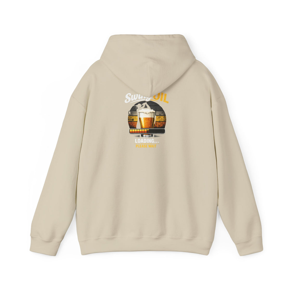 Swing Oil Logo Hoodie | Brewery Pint Graphic, Vintage Taproom Emblem