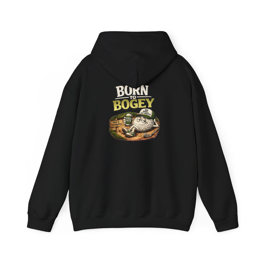 Born to Bogey frog illustration Hoodie | Golf humor sweatshirt