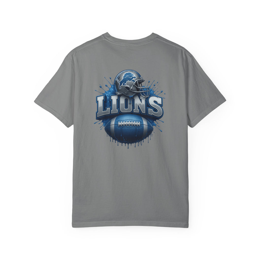 Football Graphic T-Shirt — Helmet & Ball Back Print