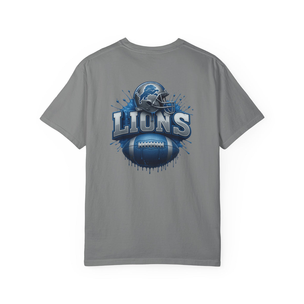 Football Graphic T-Shirt — Helmet & Ball Back Print