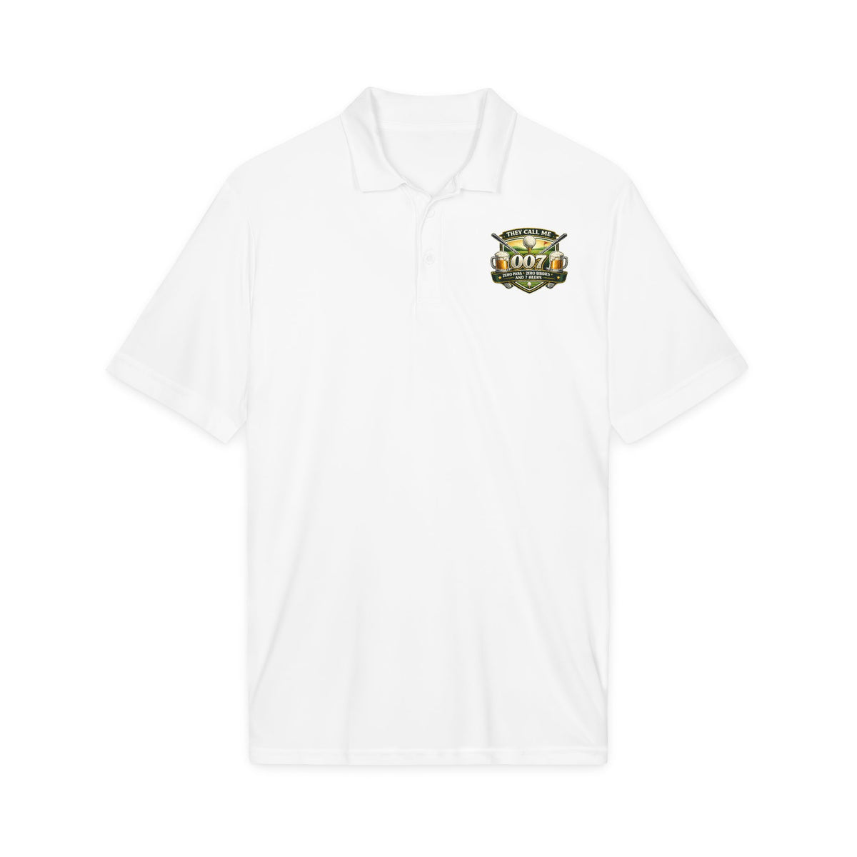 007 Racing Shield Polo — Lightweight Logo Golf & Team Polo