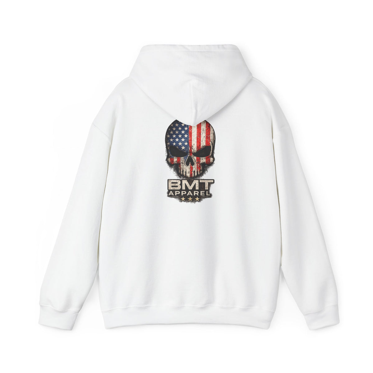 American Flag Skull Hoodie | BMT Apparel patriotic skull sweatshirt
