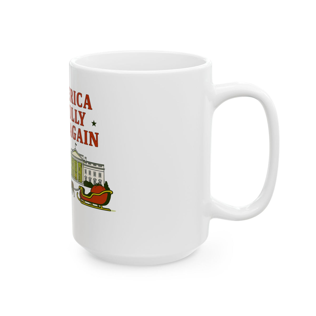 Mug - "Make America Jolly Again" Christmas Santa Holiday Coffee Mug