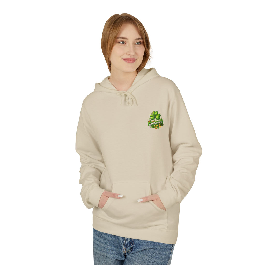 Hoodie — "Lucky Beer Drinking" St. Patrick's Day Shamrock Sweatshirt