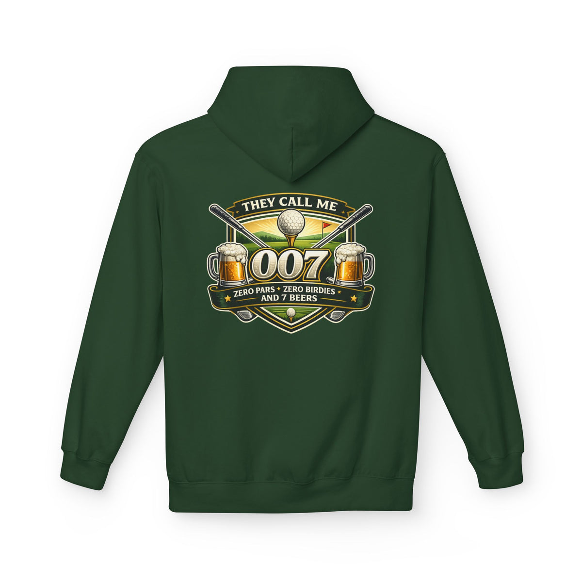 007 Pool Shark Hoodie – "They Call Me 007" Billiards & Beer Graphic Hoodie