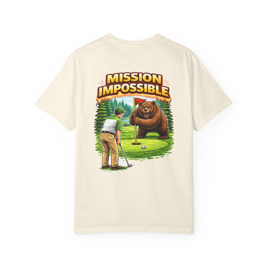 Mission Impossible golfing bear T-Shirt | Funny Golf Tee