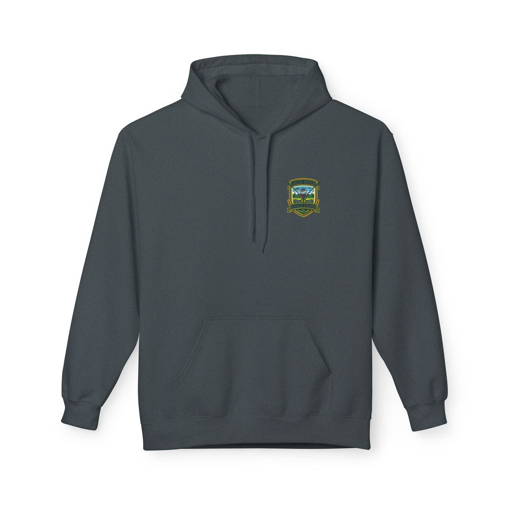 Fairways are Overrated Illustration Hoodie | 'Fairways Are Overrated' Woodland Golf Design