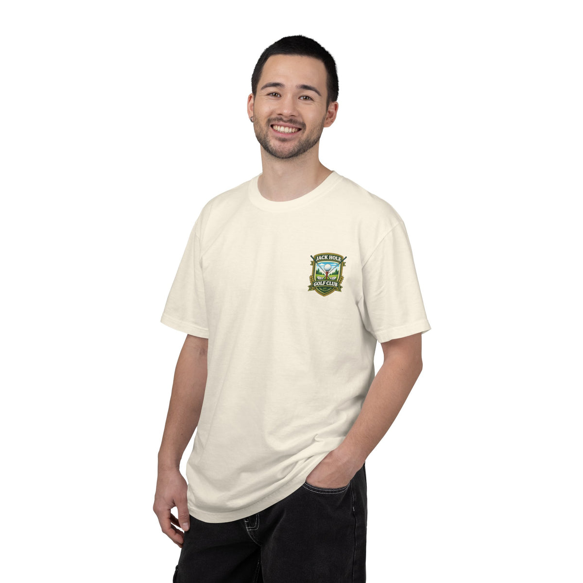 Confucius Says Golfer With Hand in Front Pocket T-shirt | Funny Golf Tee
