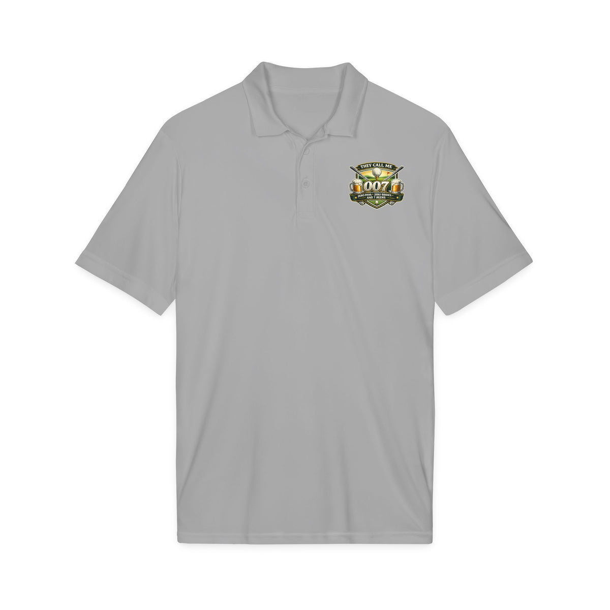 007 Racing Shield Polo — Lightweight Logo Golf & Team Polo