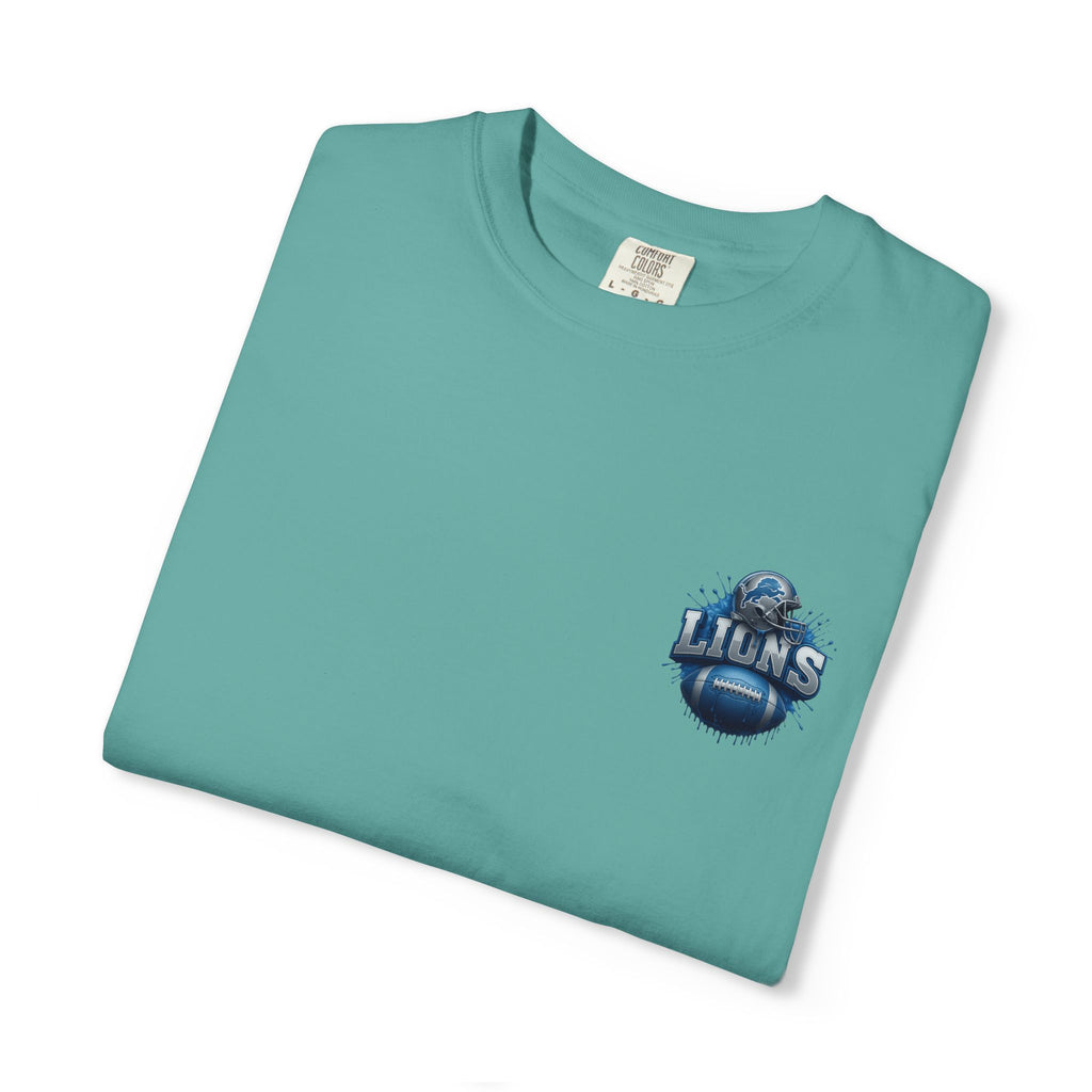 Football Graphic T-Shirt — Helmet & Ball Back Print