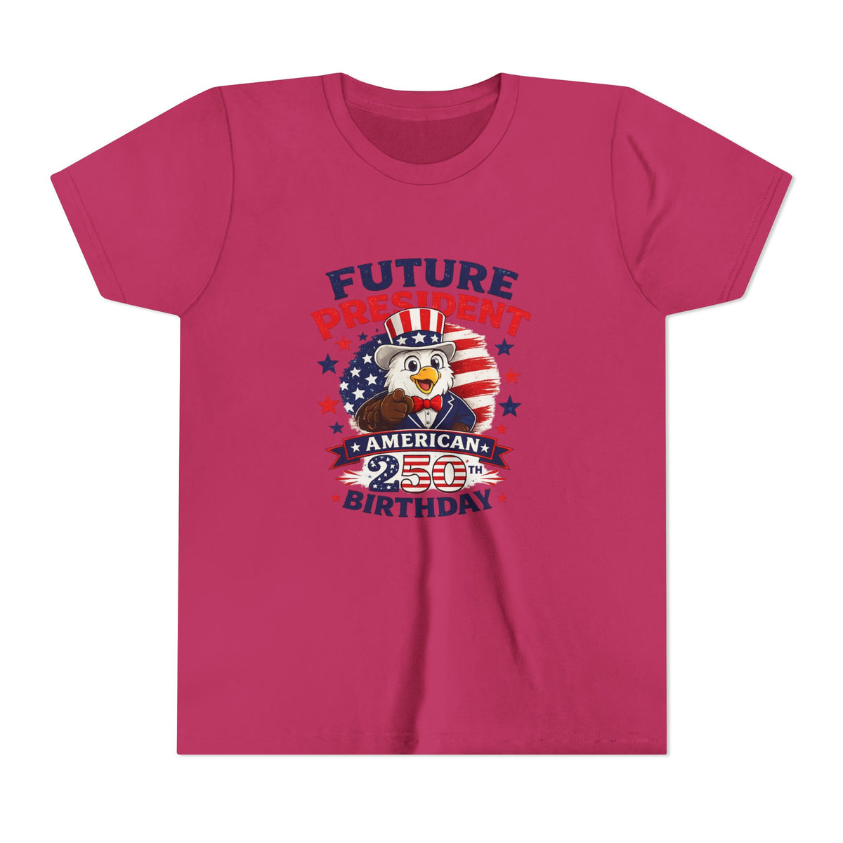 Future President Eagle Youth Tee | American 250th Birthday Patriotic Shirt