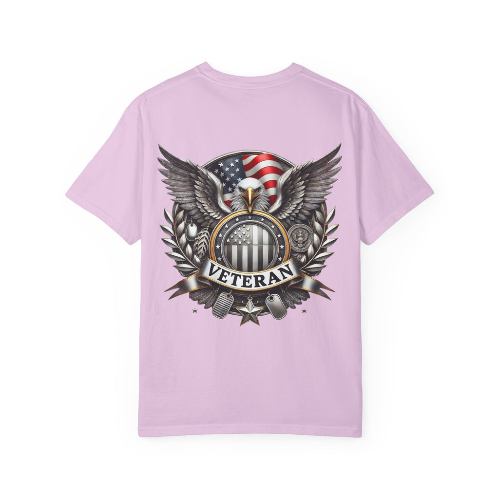 American Flag Eagle Veteran T-shirt | Military Emblem Tee