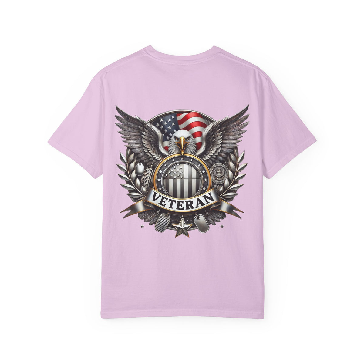 American Flag Eagle Veteran T-shirt | Military Emblem Tee