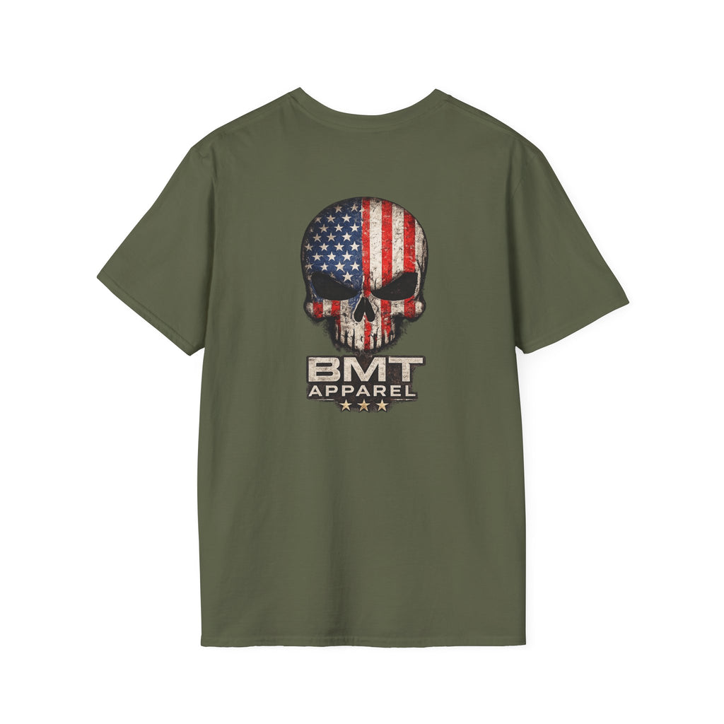 American Flag Skull T-Shirt | BMT Apparel