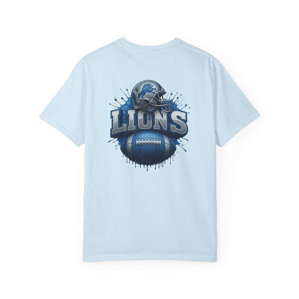 Football Graphic T-Shirt — Helmet & Ball Back Print