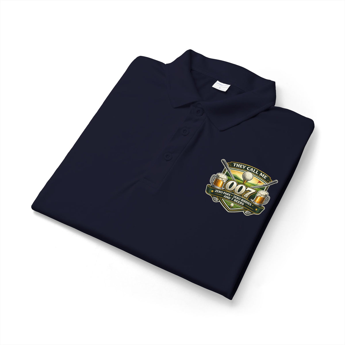 007 Racing Shield Polo — Lightweight Logo Golf & Team Polo