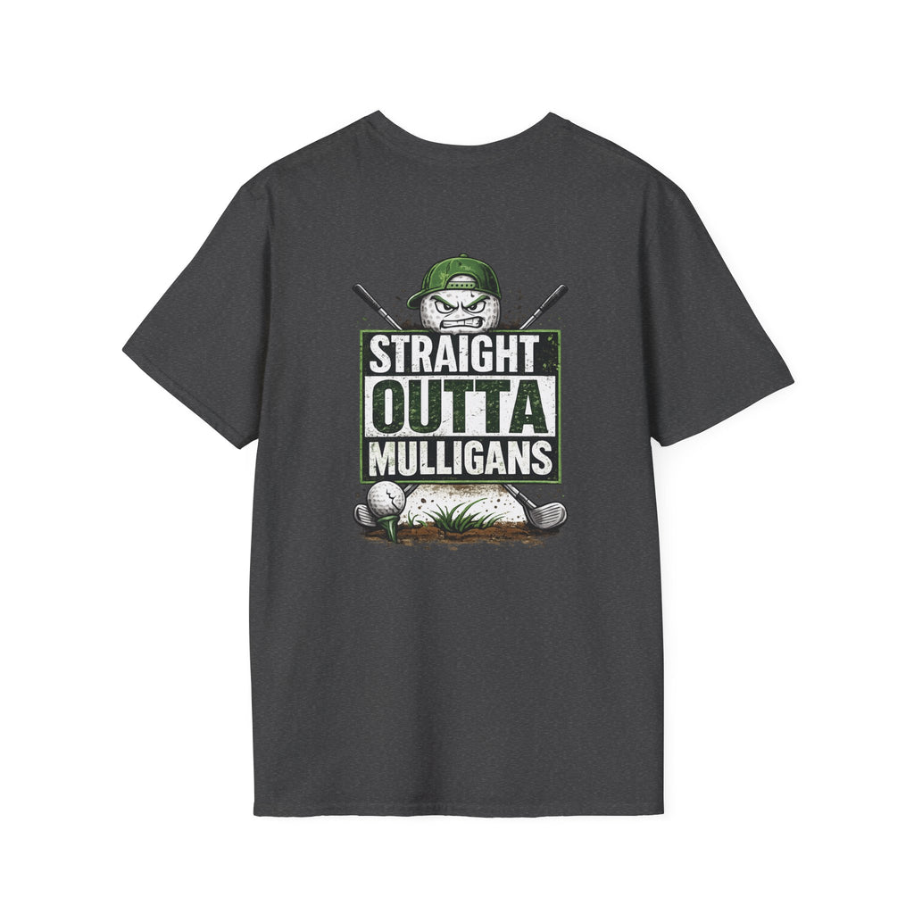 Straight Outta Mulligans T-Shirt | Golf Mulligan Funny Golfing Tee