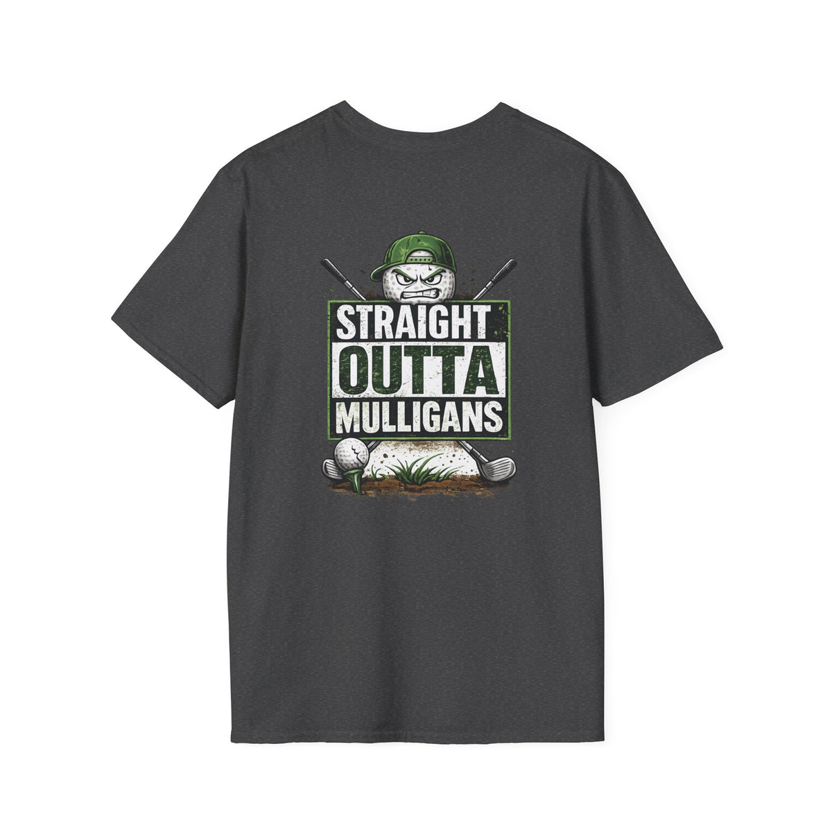 Straight Outta Mulligans T-Shirt | Golf Mulligan Funny Golfing Tee