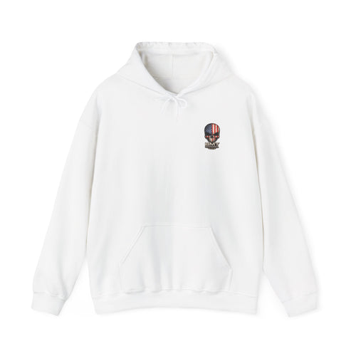 American Flag Skull Hoodie | BMT Apparel patriotic skull sweatshirt