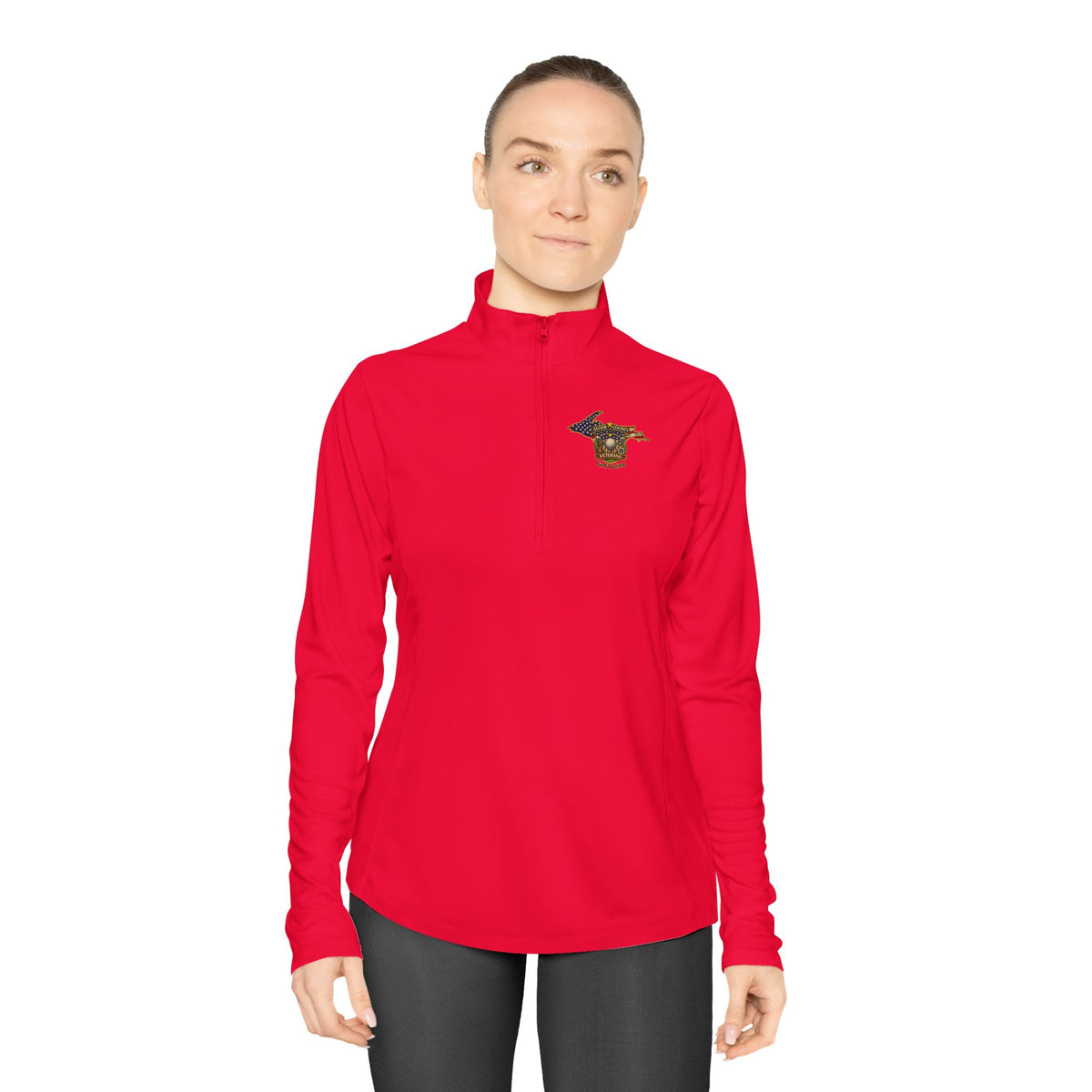 Lady's Alger Country Golf Outing Quarter-Zip Pullover | State Outline, Pet Lover