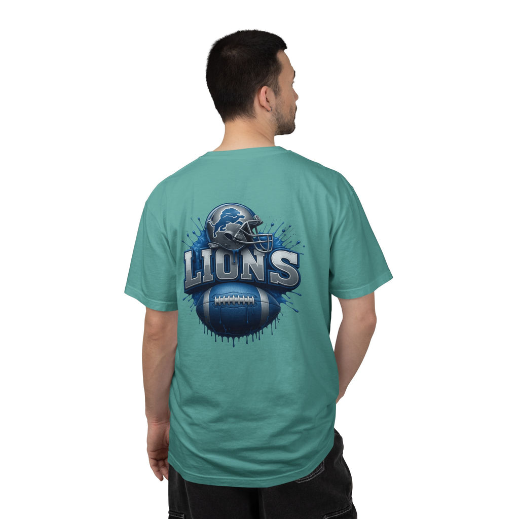 Football Graphic T-Shirt — Helmet & Ball Back Print