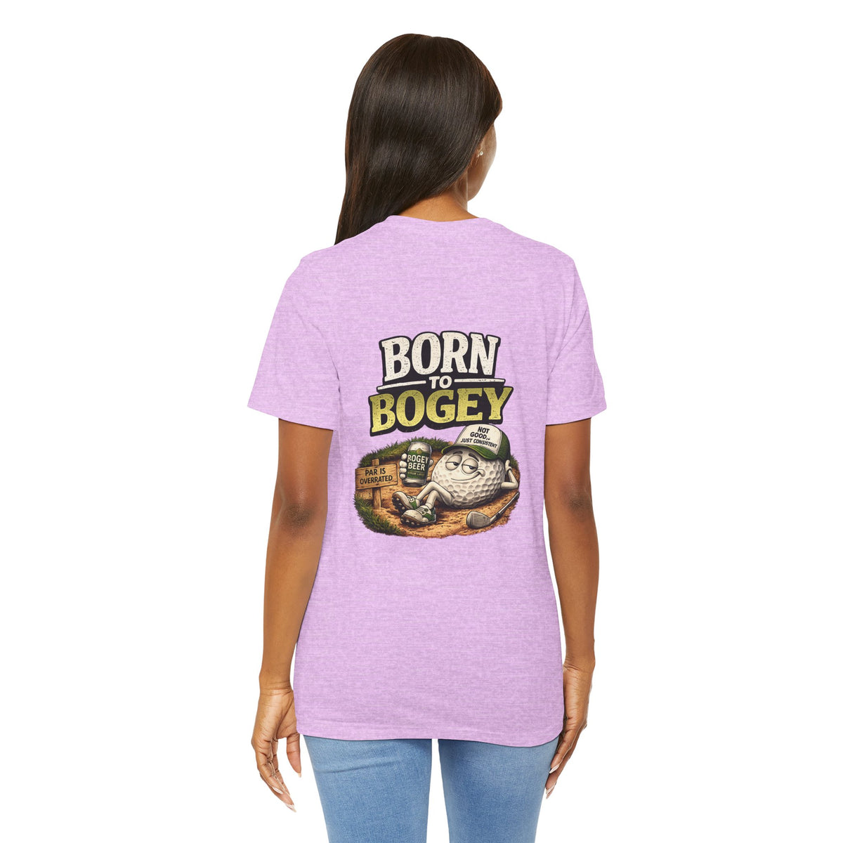 Born to Bogey T-Shirt | Golf Cartoon Logo, Back Nine Golf Club
