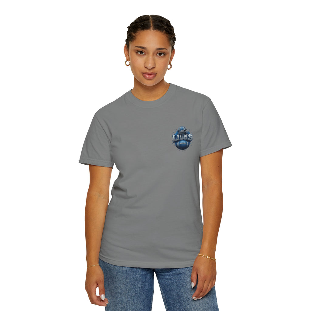 Football Graphic T-Shirt — Helmet & Ball Back Print