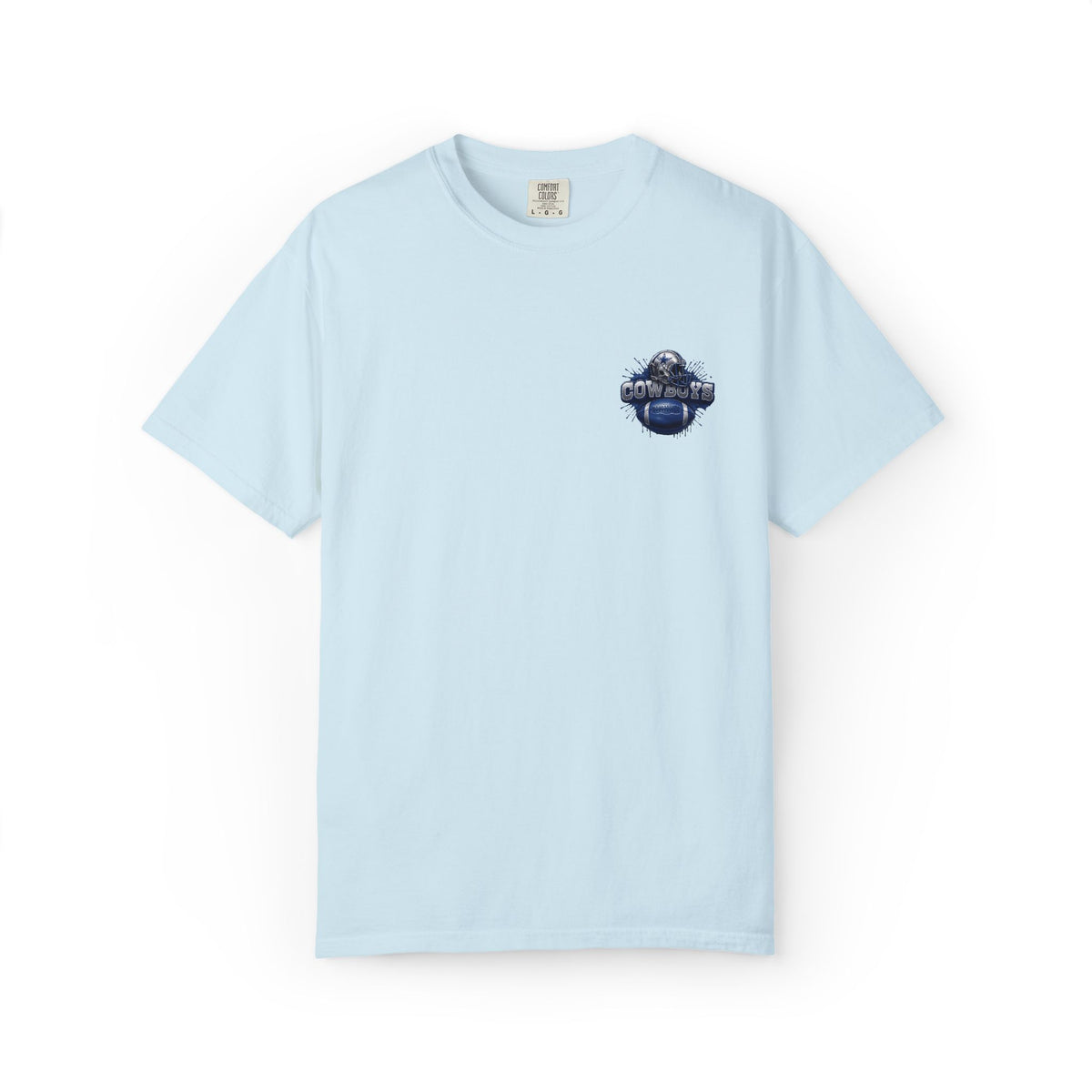 Dallas Cowboys Football T-Shirt — Team Helmet & Ball Logo Tee