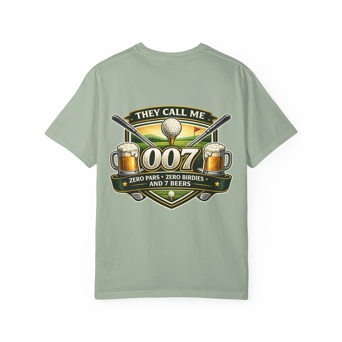 Golf They Call Me 007 T-Shirt — Funny Golfing Shirt with Beer Graphic