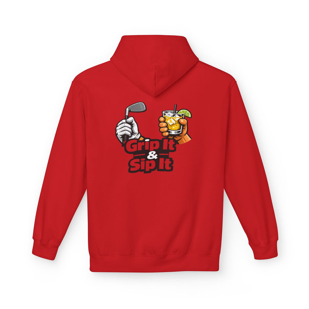 Grip It & Sip It Golf Hoodie | Golf Club and Cocktail Design