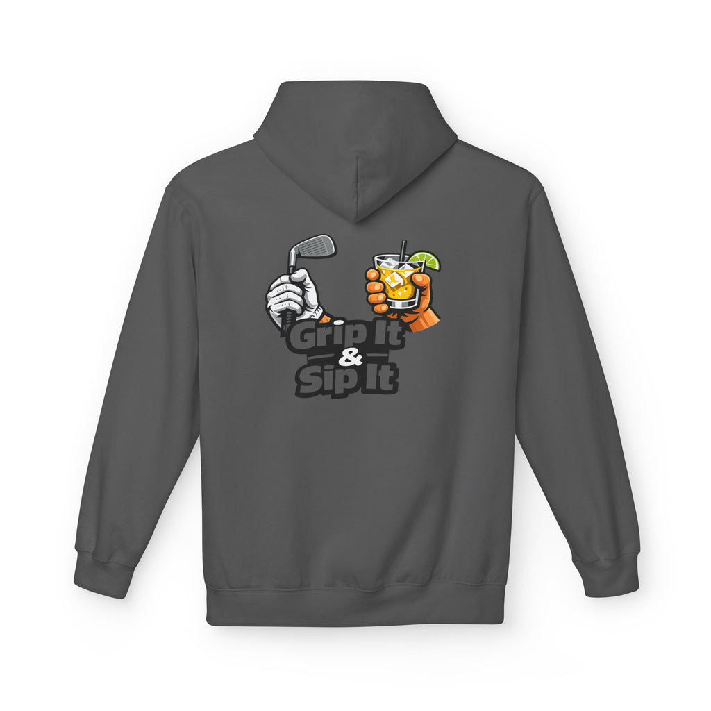 Grip It & Sip It Golf Hoodie | Golf Club and Cocktail Design