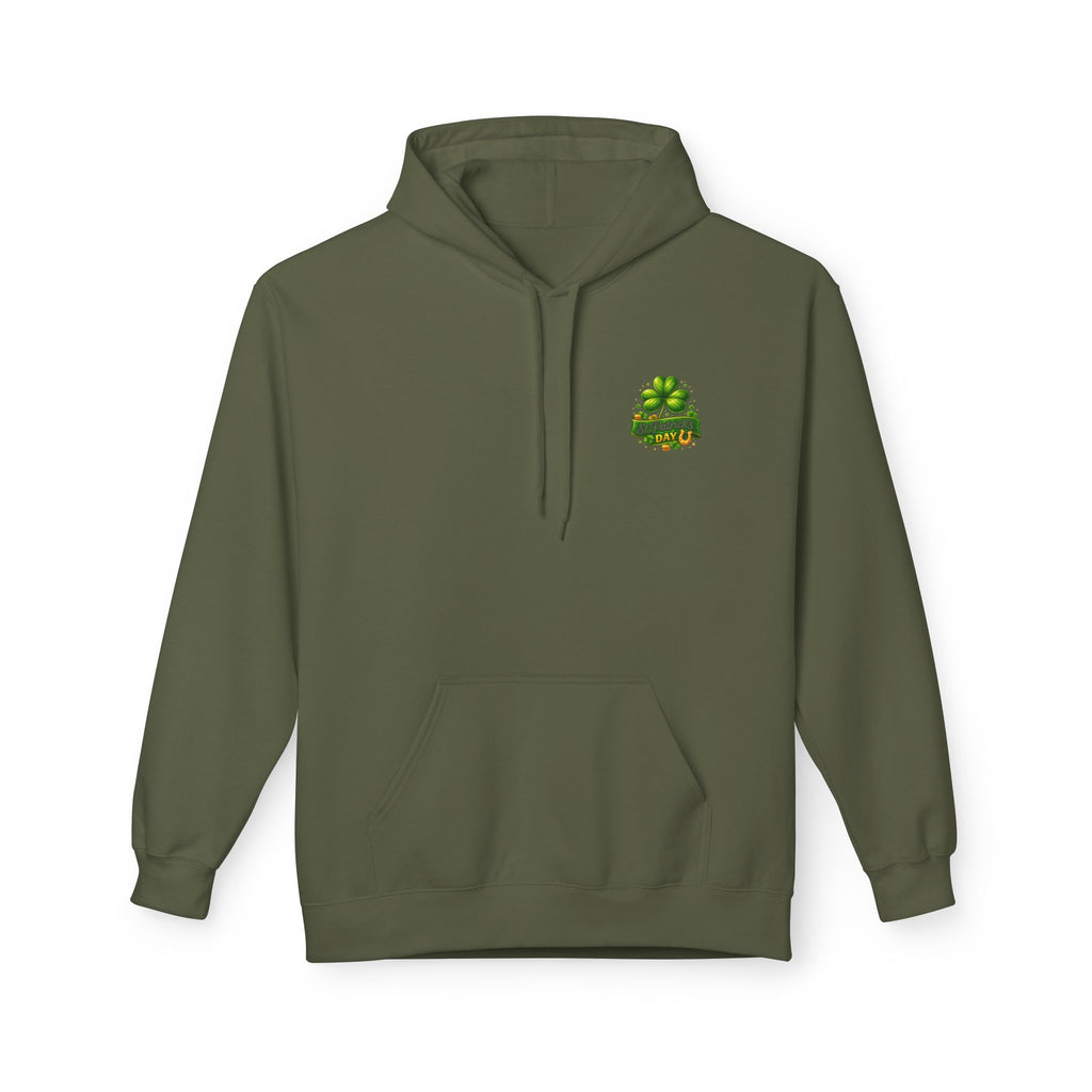 Hoodie — "Lucky Beer Drinking" St. Patrick's Day Shamrock Sweatshirt