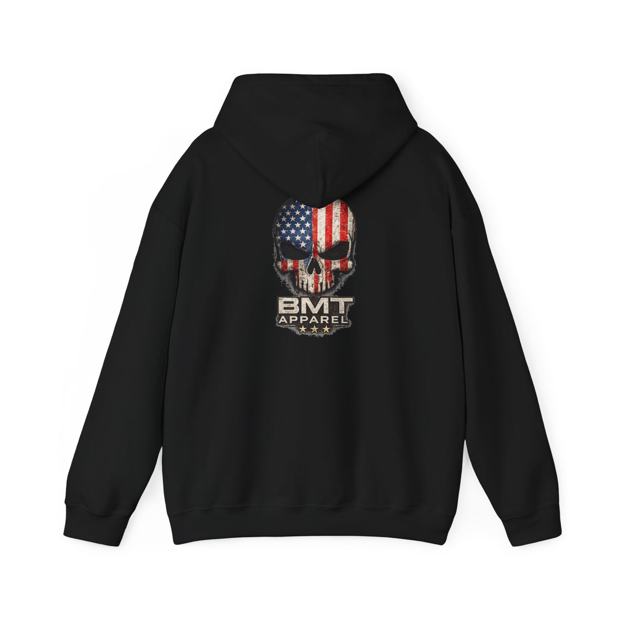 American Flag Skull Hoodie | BMT Apparel patriotic skull sweatshirt
