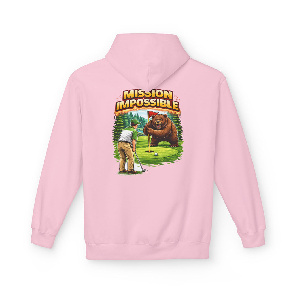 Mission Impossible Bear Golf Hoodie | Humorous Golf Illustration
