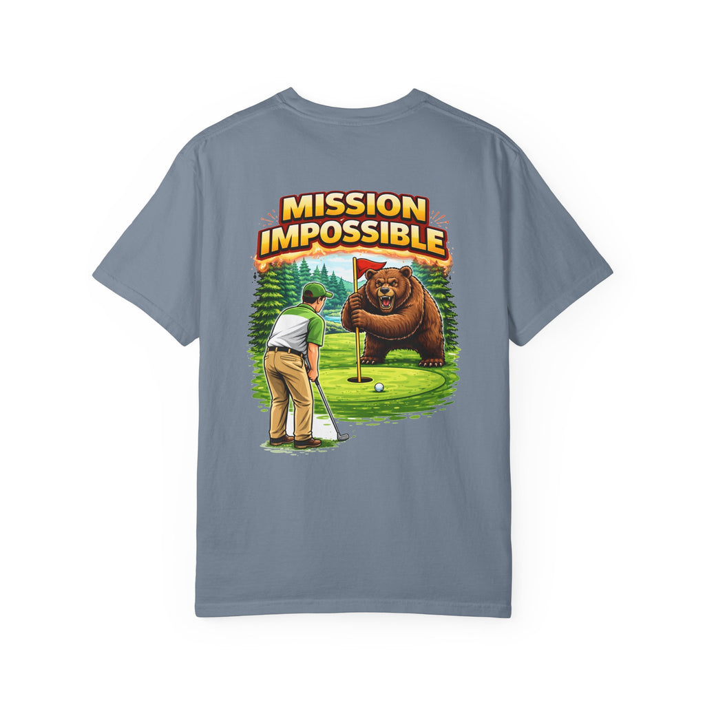 Mission Impossible golfing bear T-Shirt | Funny Golf Tee